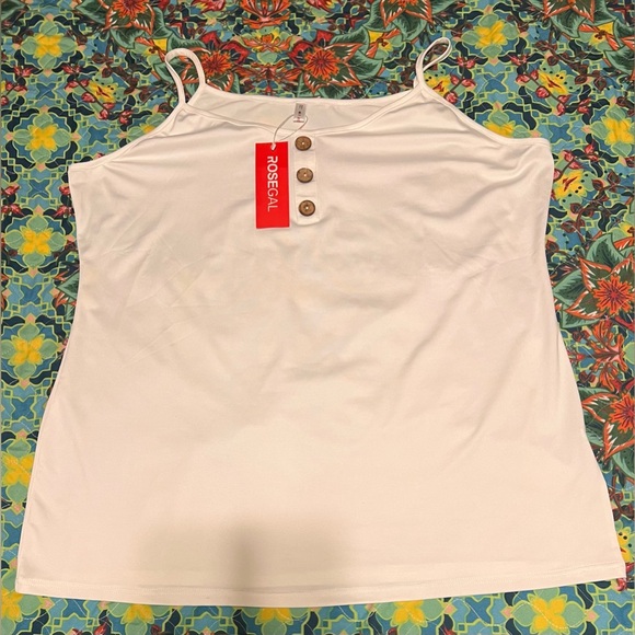 NWT Plus Size Plaid Open Front Top and Camisole Twinset (4X size 22) - Picture 6 of 12